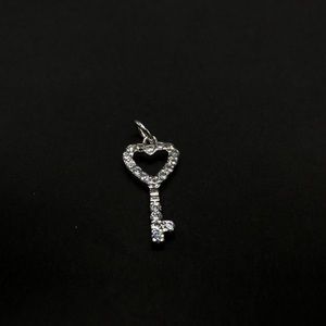 Diamond Crested Key to your Heart Pendant